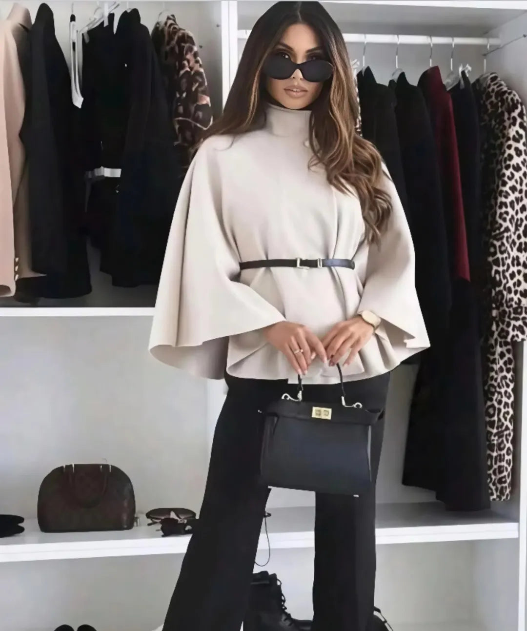 Batwing Sleeve Loose Outerwear