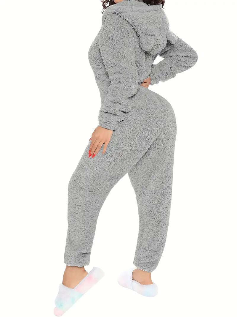 Hooded Pajama Jumpsuit