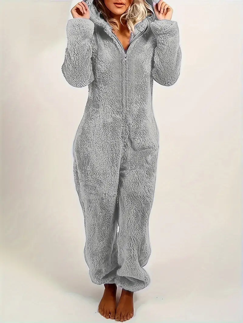 Hooded Pajama Jumpsuit