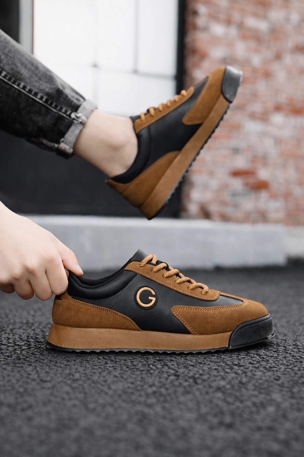 Performance Leather Sneakers