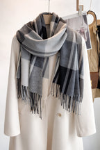 Cashmere Feel Plaid Shawl