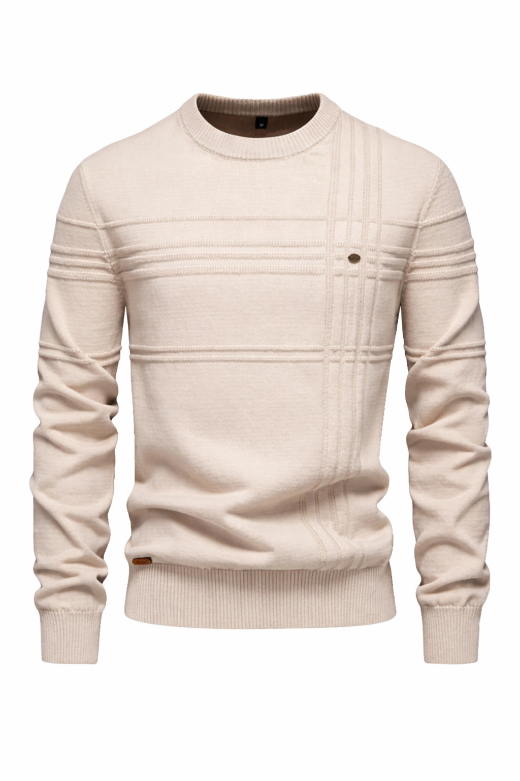 Striped Cotton Crewneck Sweater