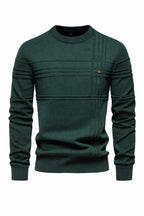 Striped Cotton Crewneck Sweater