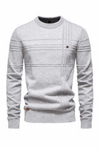 Striped Cotton Crewneck Sweater