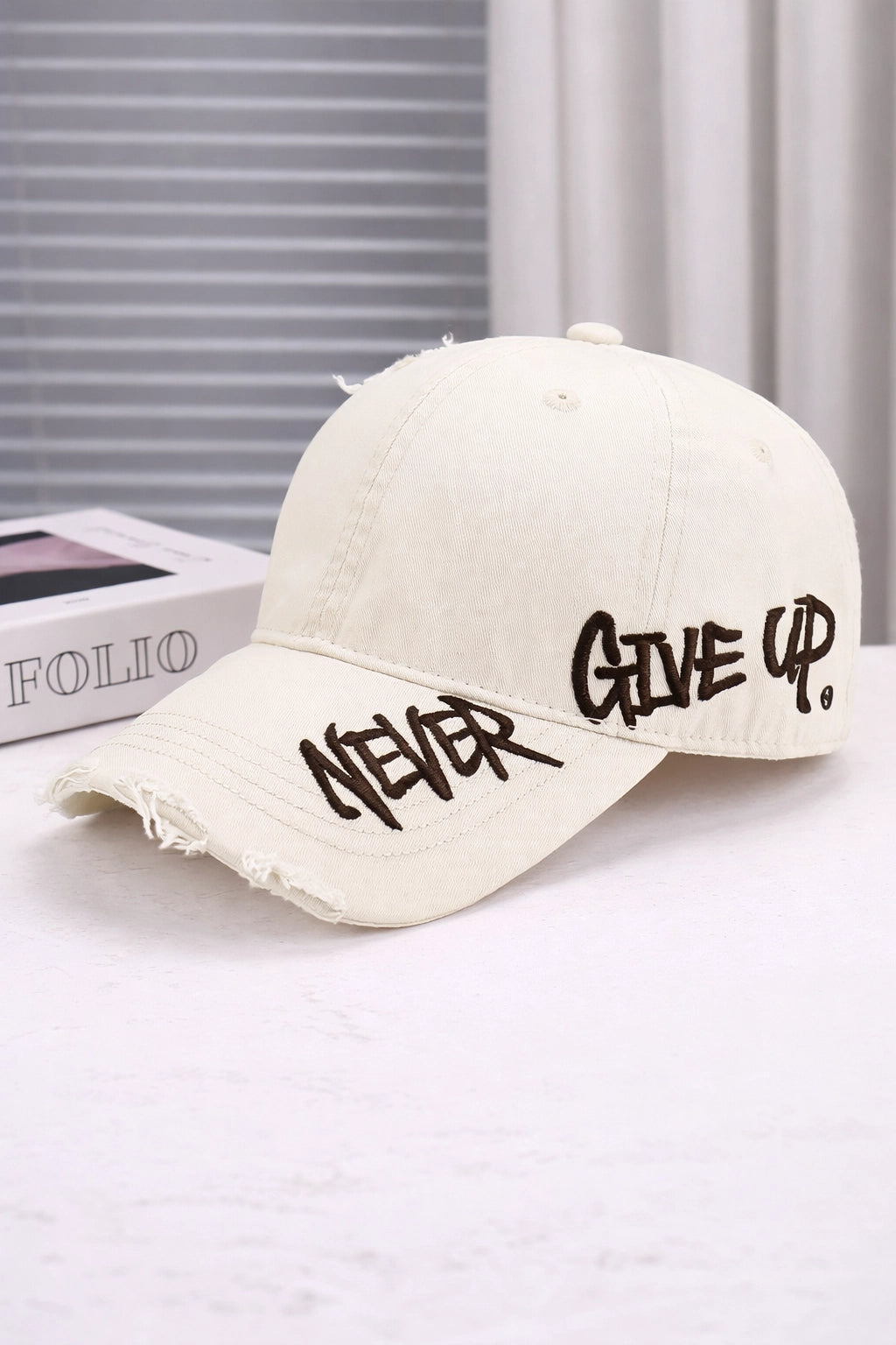 Embroidered Denim Baseball Cap