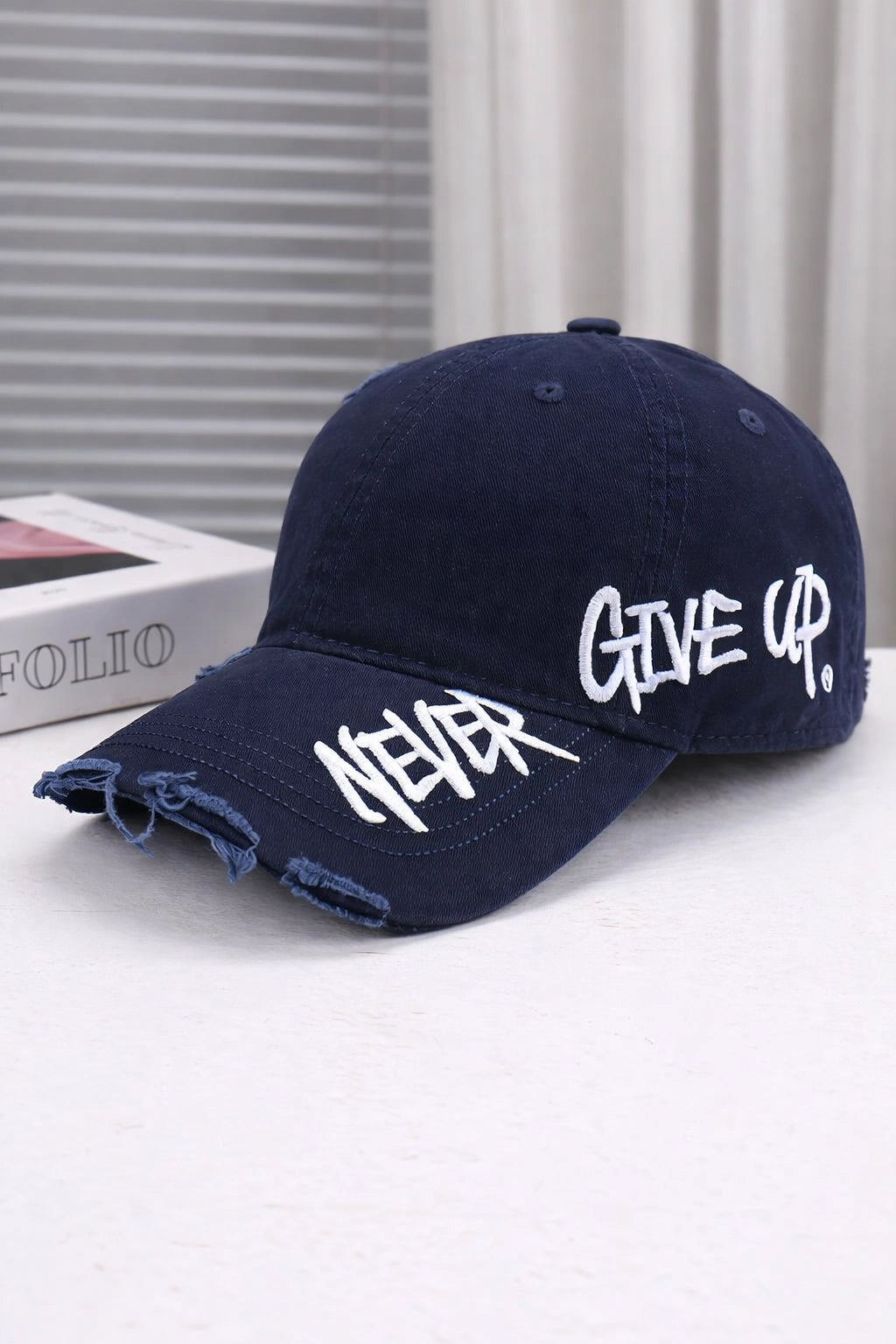 Embroidered Denim Baseball Cap