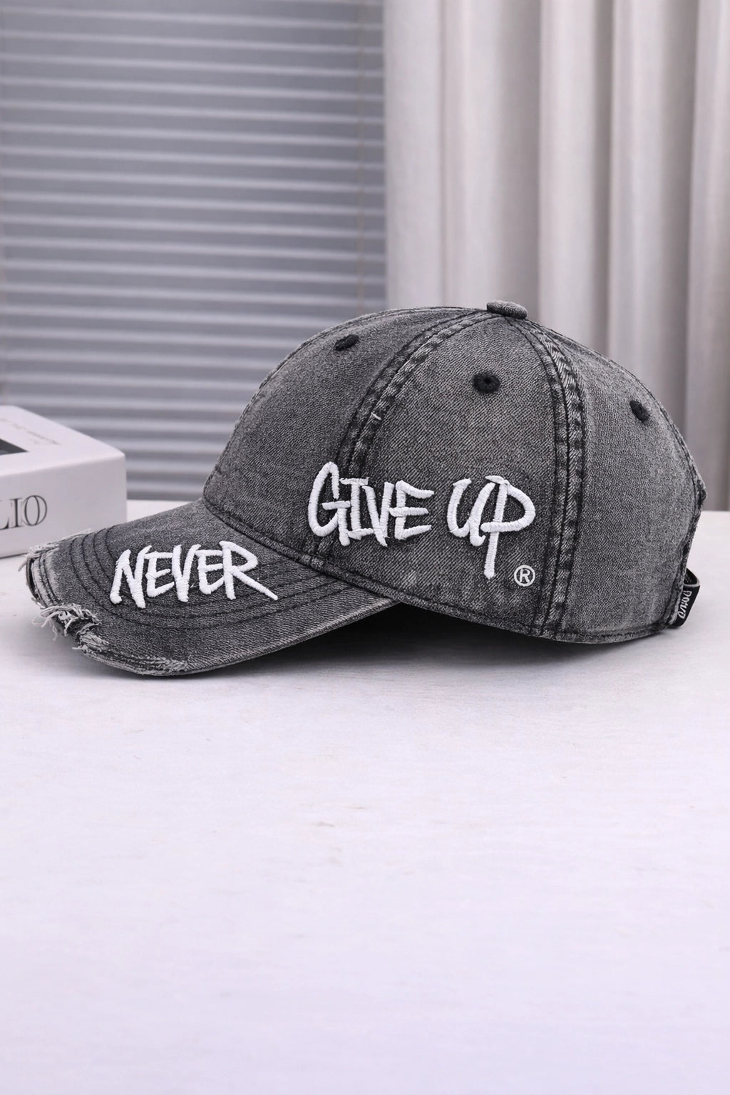 Embroidered Denim Baseball Cap