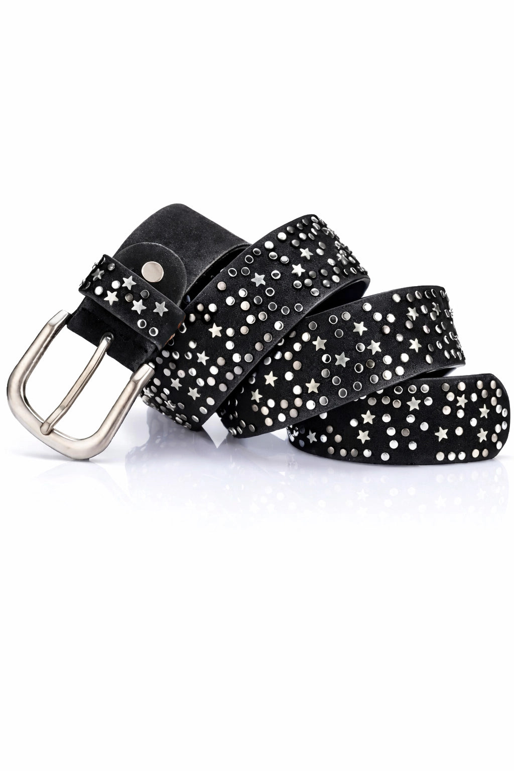 Vintage Star Rivet Leather Belt