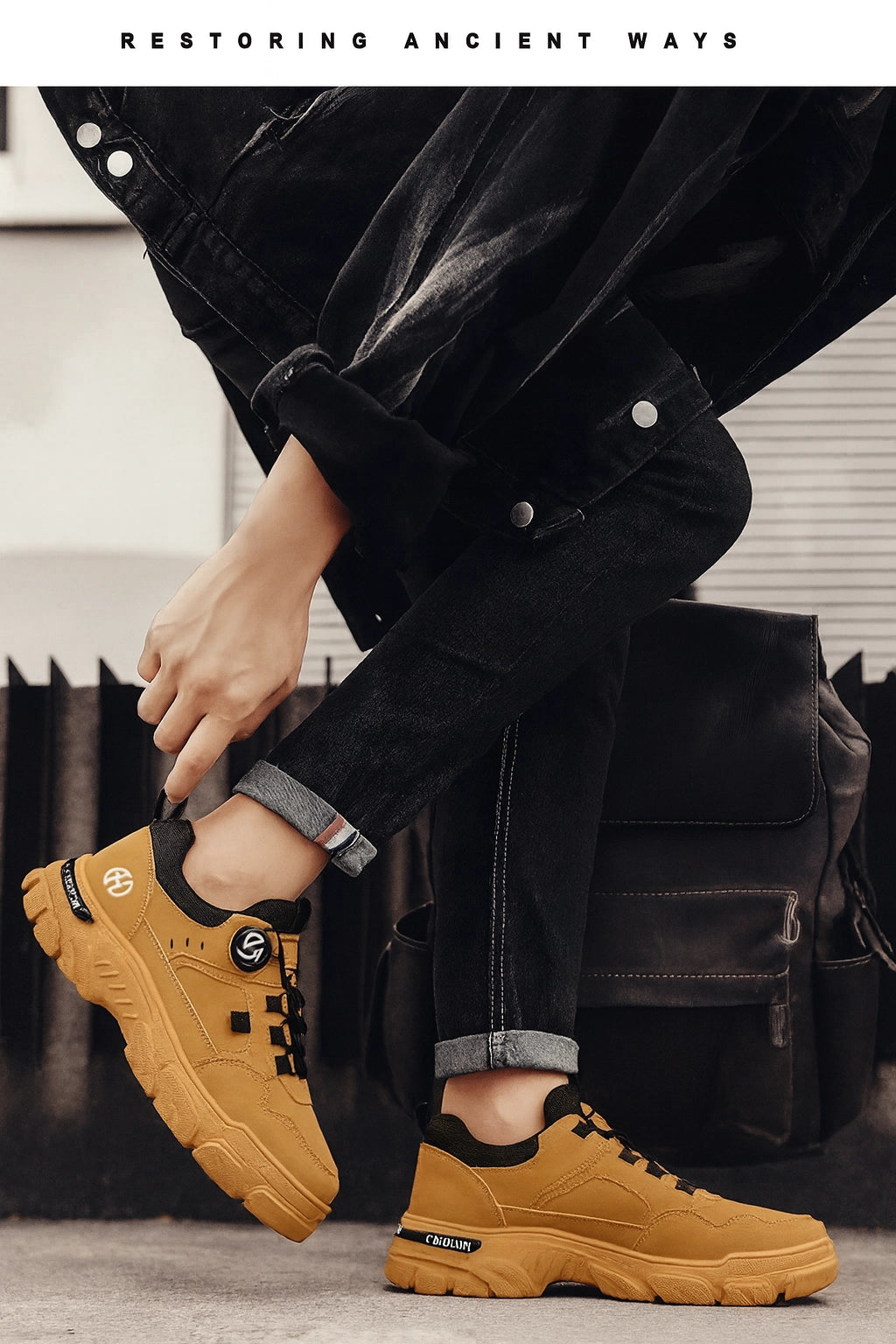 Rotation Button Outdoor Shoes