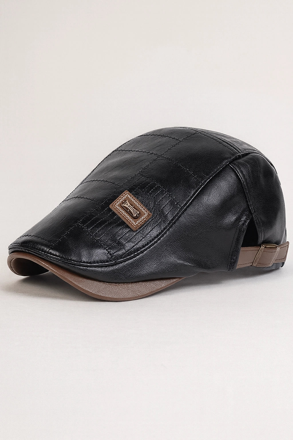 Men’s Leather Newsboy Cap