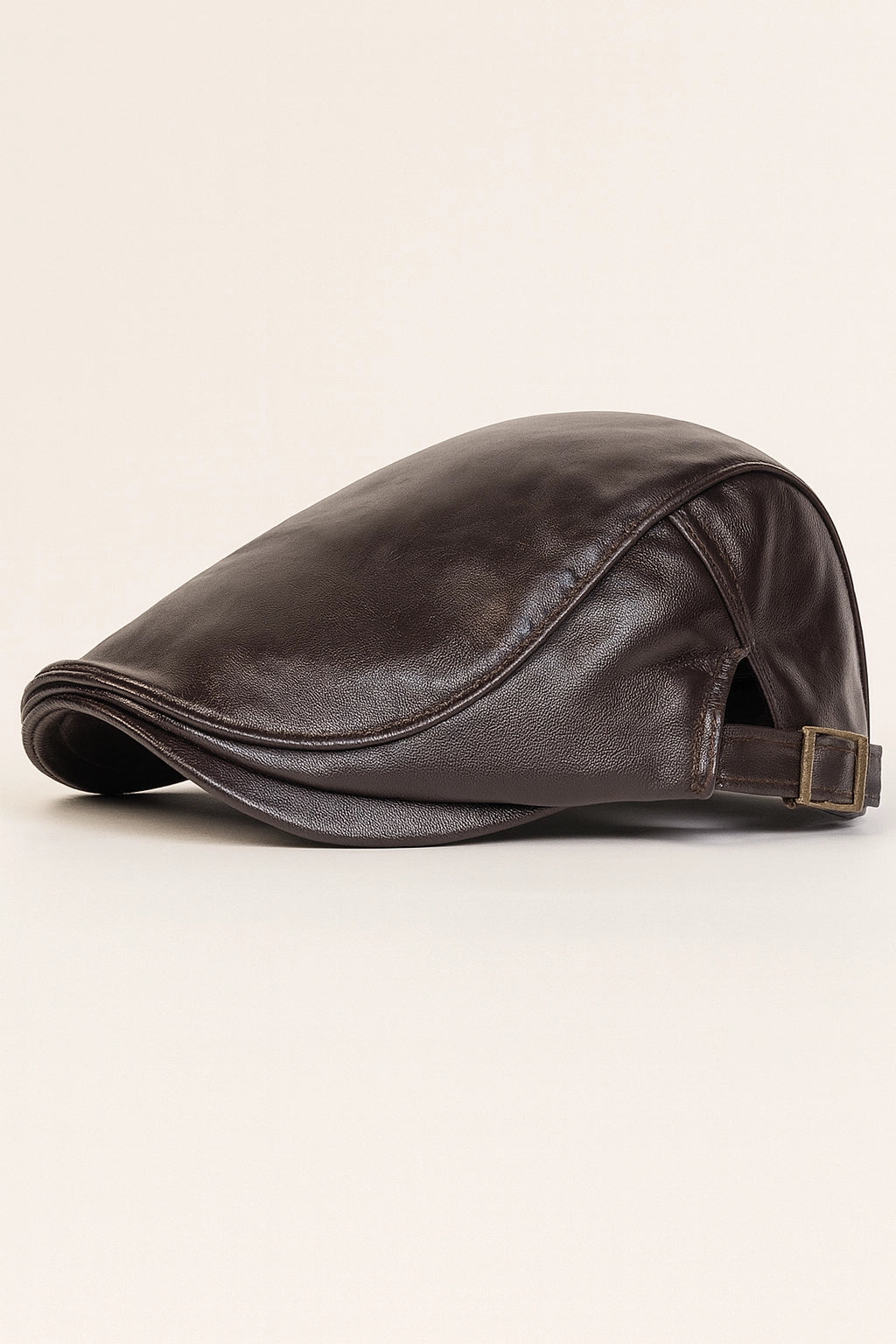 Men’s Leather Newsboy Cap