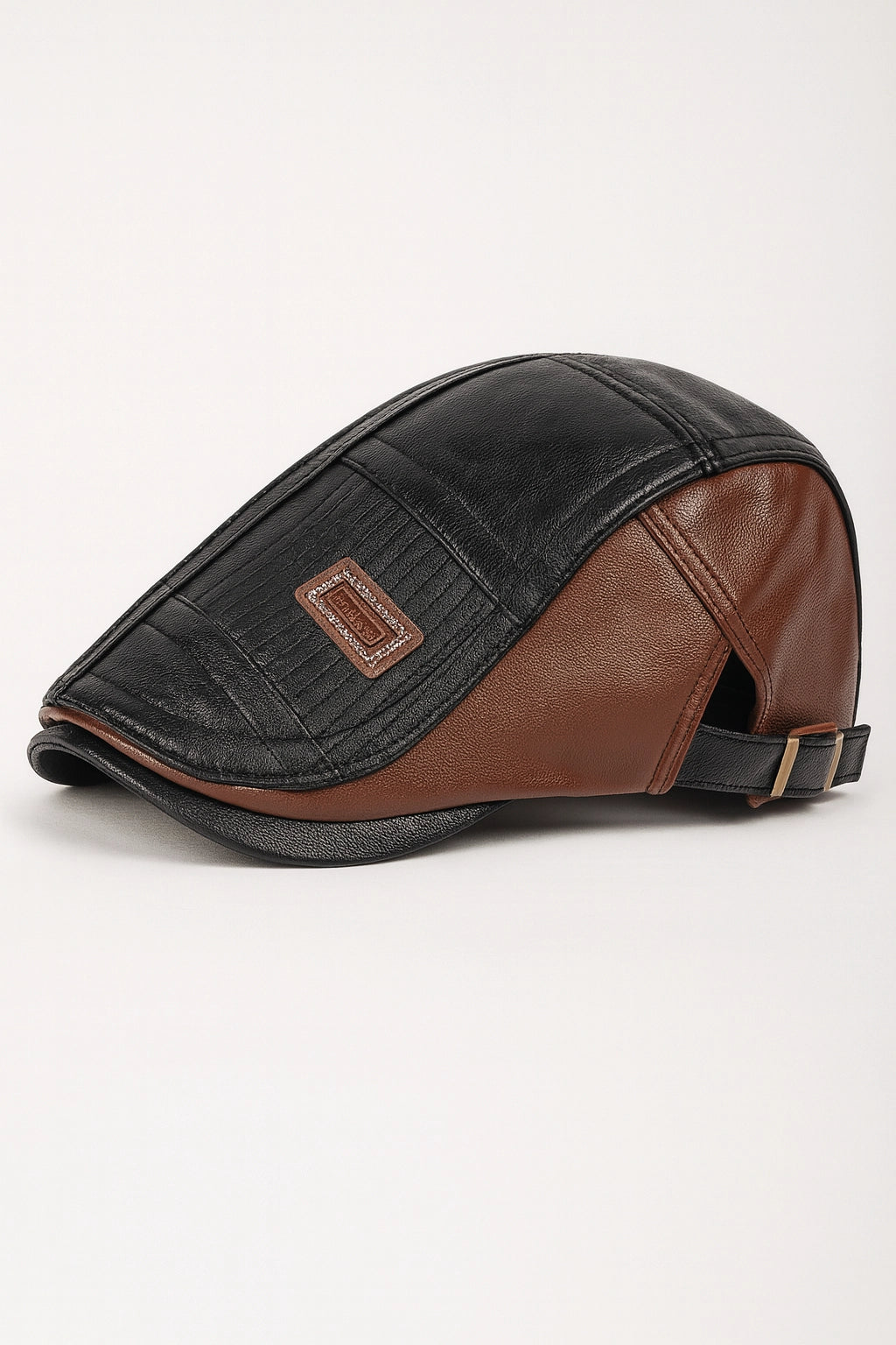 Men’s Leather Newsboy Cap