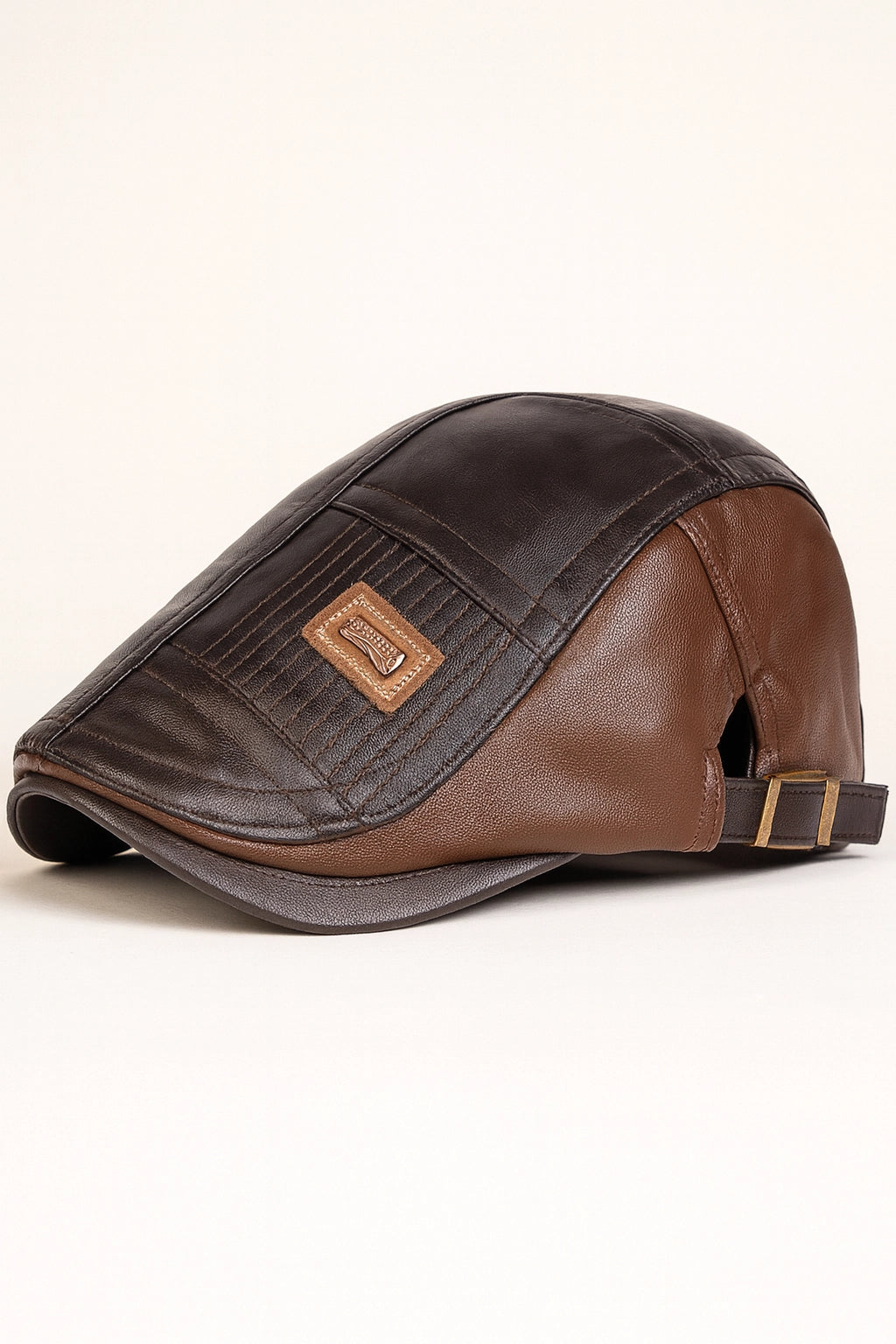 Men’s Leather Newsboy Cap