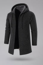 Fleece Padded Hooded Cardigan