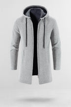 Fleece Padded Hooded Cardigan