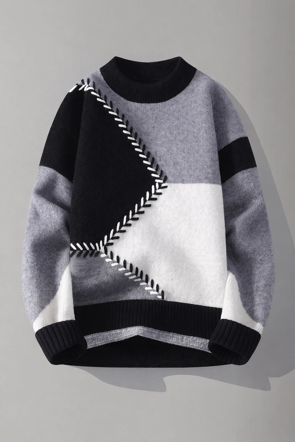 VividPatch Knit Pullover