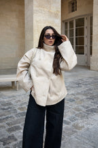 Alven Cropped Lapel Coat