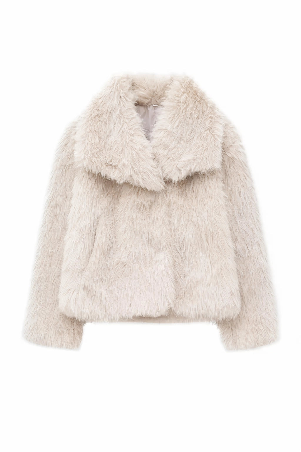 Cropped Faux Fur Jacket