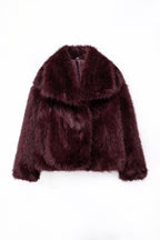 Cropped Faux Fur Jacket
