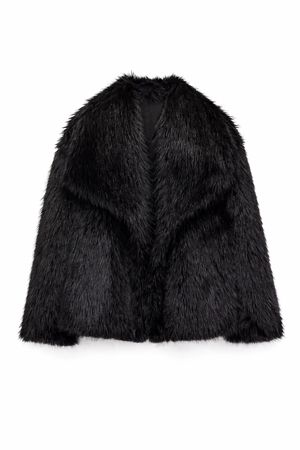 Cropped Faux Fur Jacket