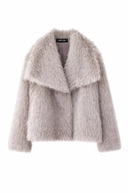 Cropped Faux Fur Jacket