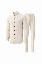 Waffle Knit Casual Suit