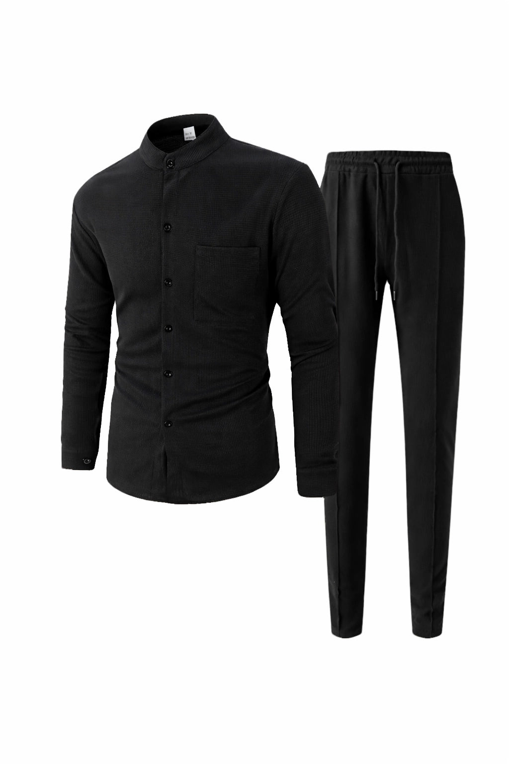 Waffle Knit Casual Suit