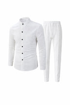 Waffle Knit Casual Suit