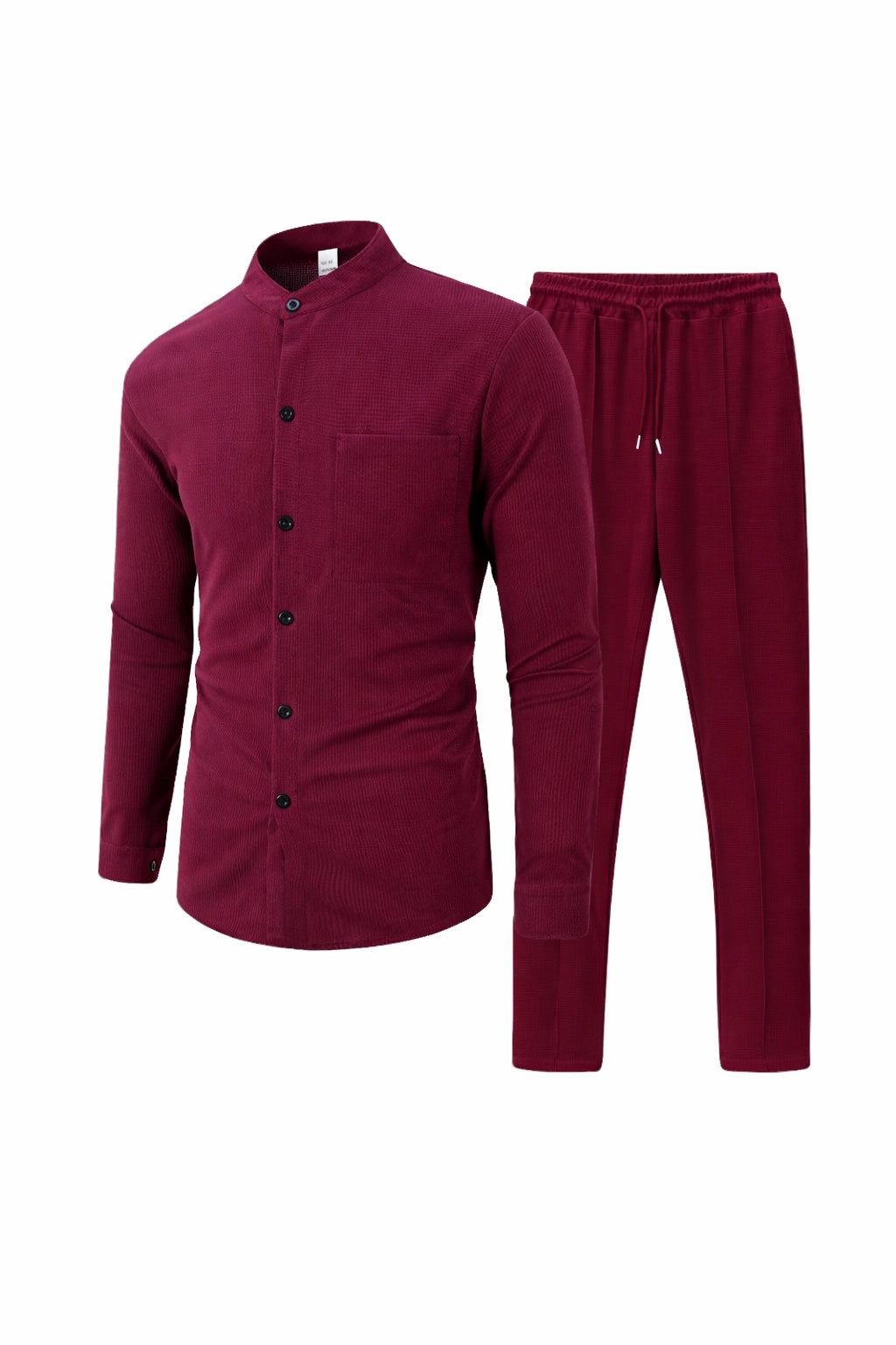 Waffle Knit Casual Suit