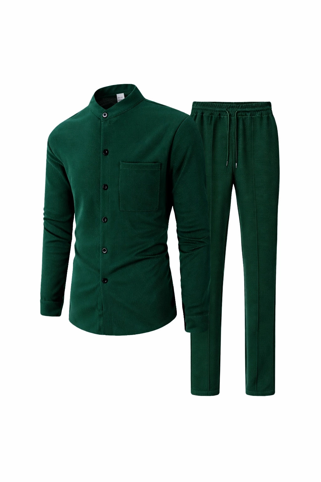 Waffle Knit Casual Suit