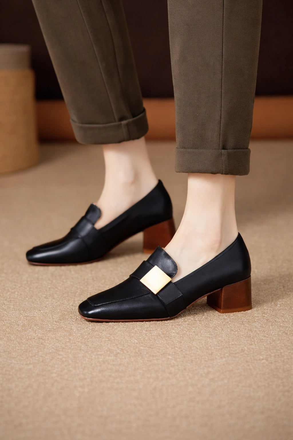 Thick Heel Mary Jean Shoes