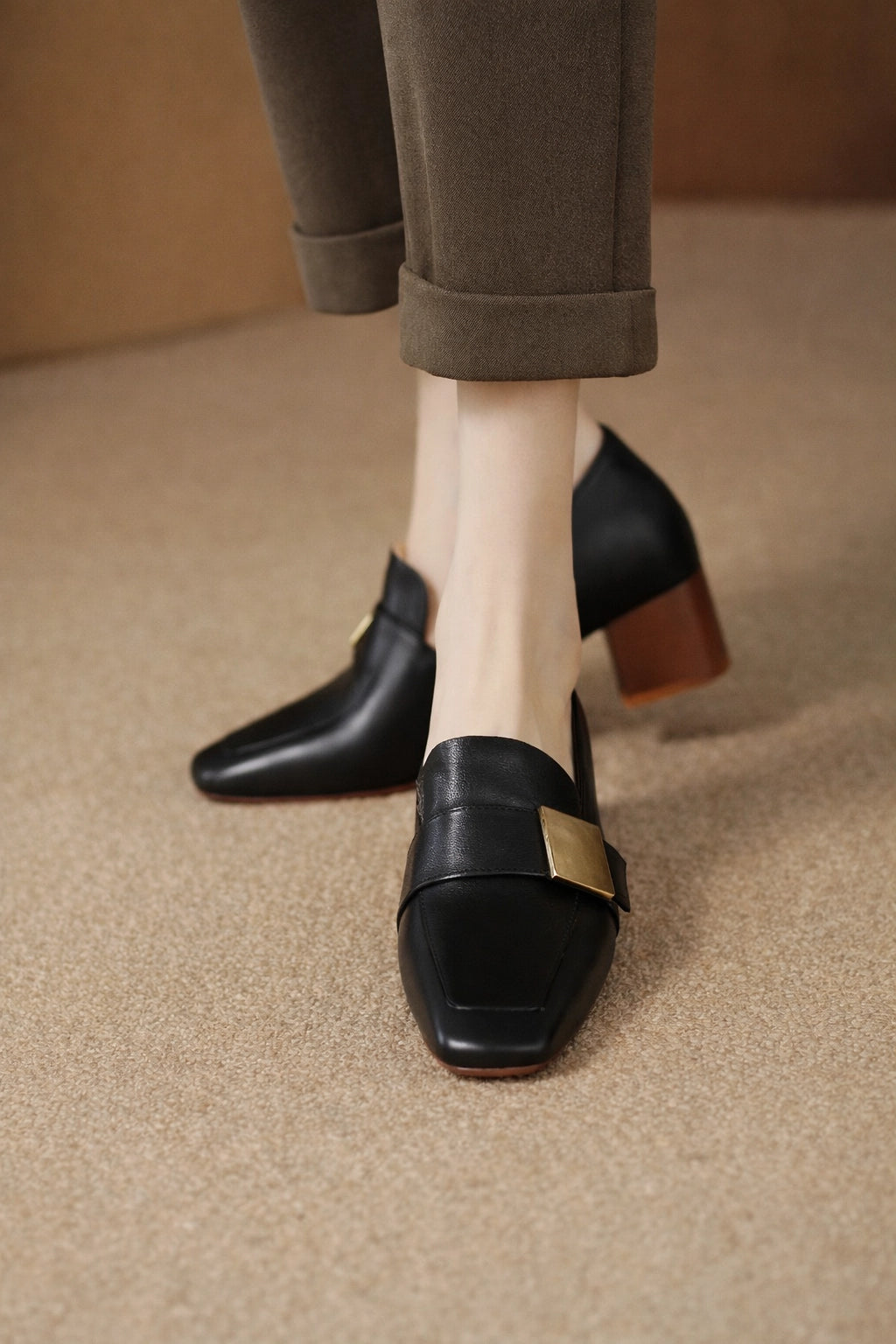 Thick Heel Mary Jean Shoes