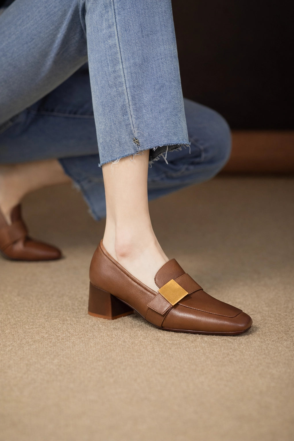 Thick Heel Mary Jean Shoes