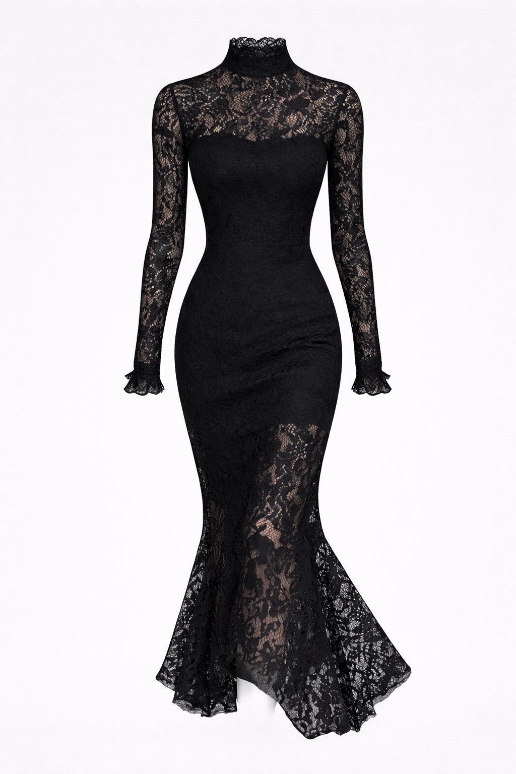 Collar Lace Party Dress