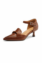 Cowhide Pointed Sandals