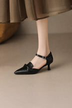 Cowhide Pointed Sandals