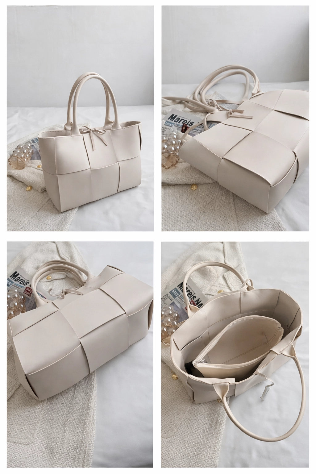 PU Leather Tote Set