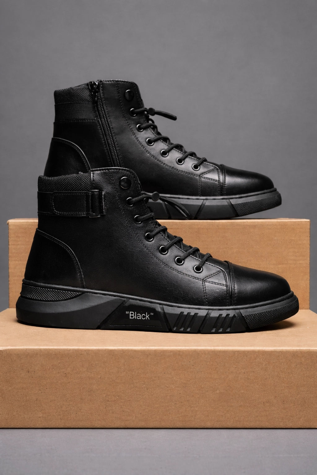 Leather Martin Boots