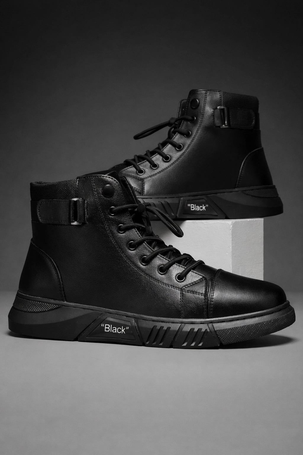 Leather Martin Boots