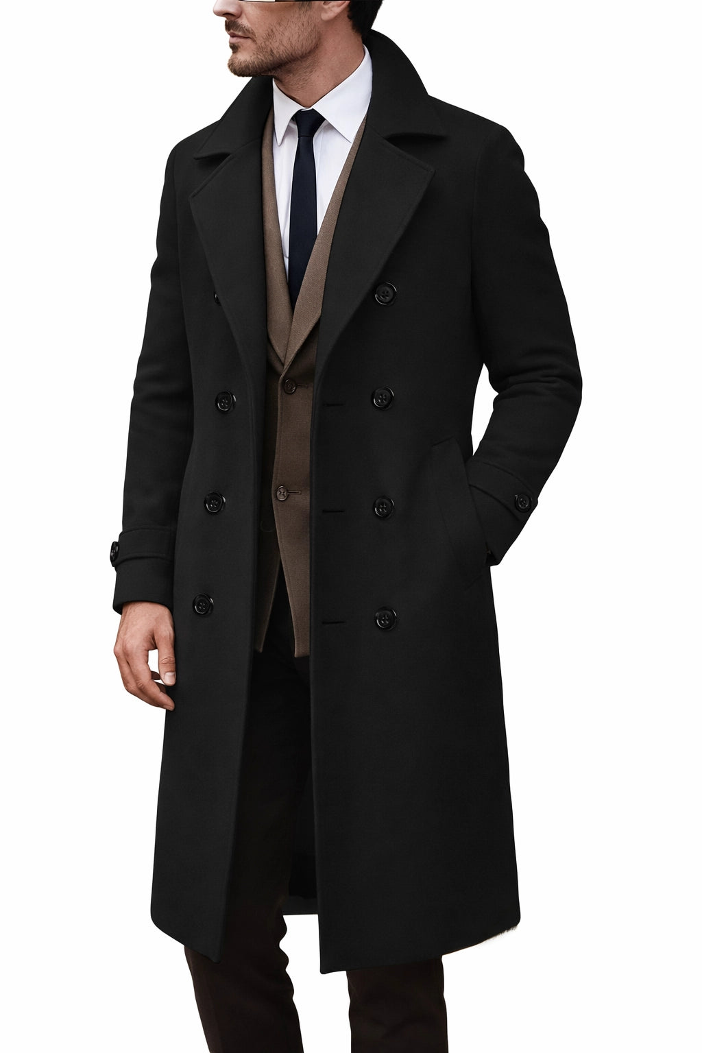 Double Breasted Wool Coat