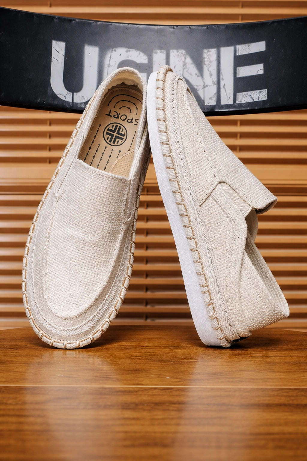 Linen Slip Casual Shoes