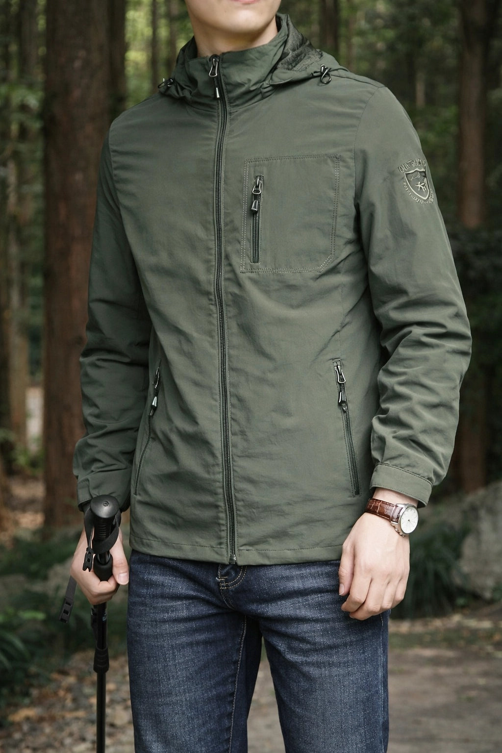 Hooded Windbreaker Jacket