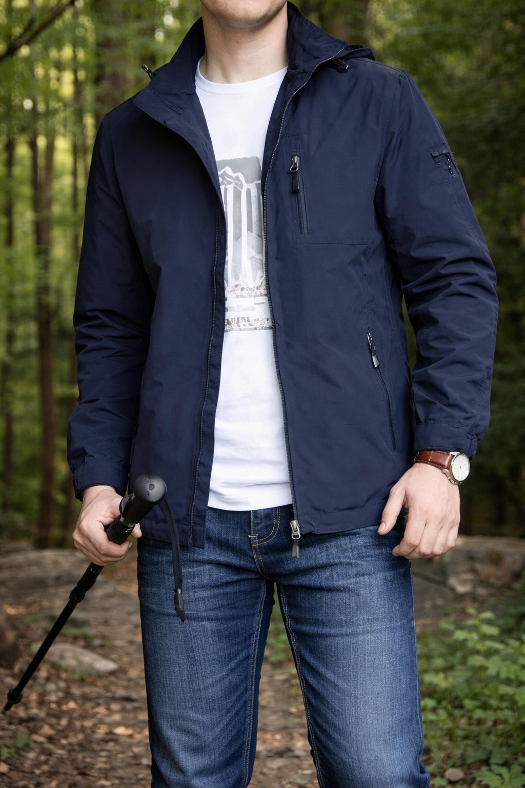 Hooded Windbreaker Jacket