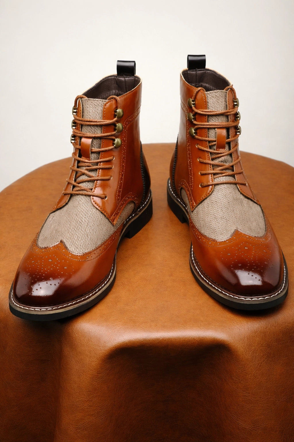British Brogue Ankle Boots