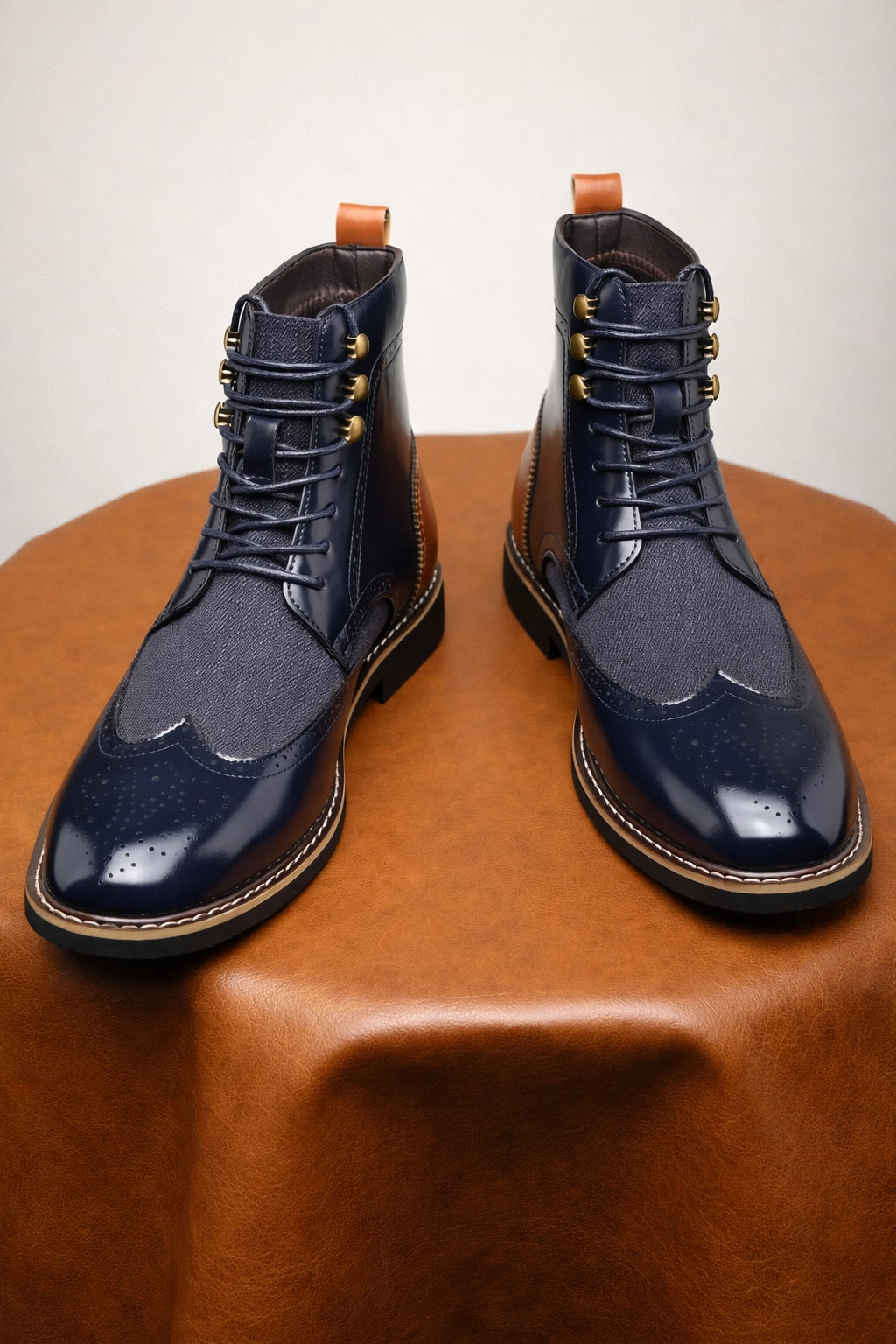 British Brogue Ankle Boots