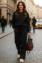 Diamond Elegance Sweatshirt Set