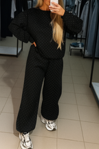 Diamond Elegance Sweatshirt Set