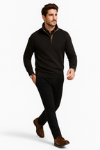 Knit Collar Pullover