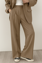 Wide-Leg Suit Jacket