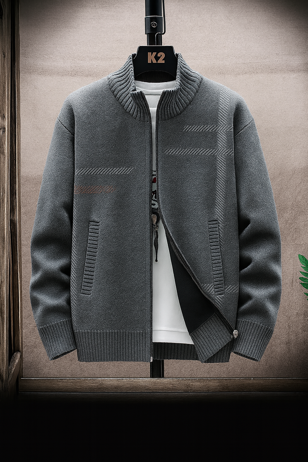 Plush Knitted Cardigan